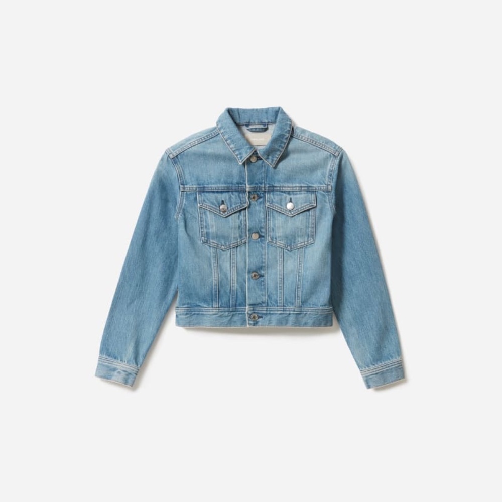 Everlane Cropped Denim Jacket